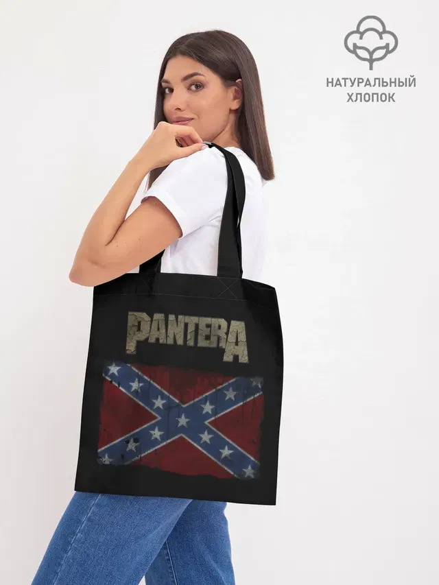 Шоппер базовый с принтом «Разный рок — PANTERA.»