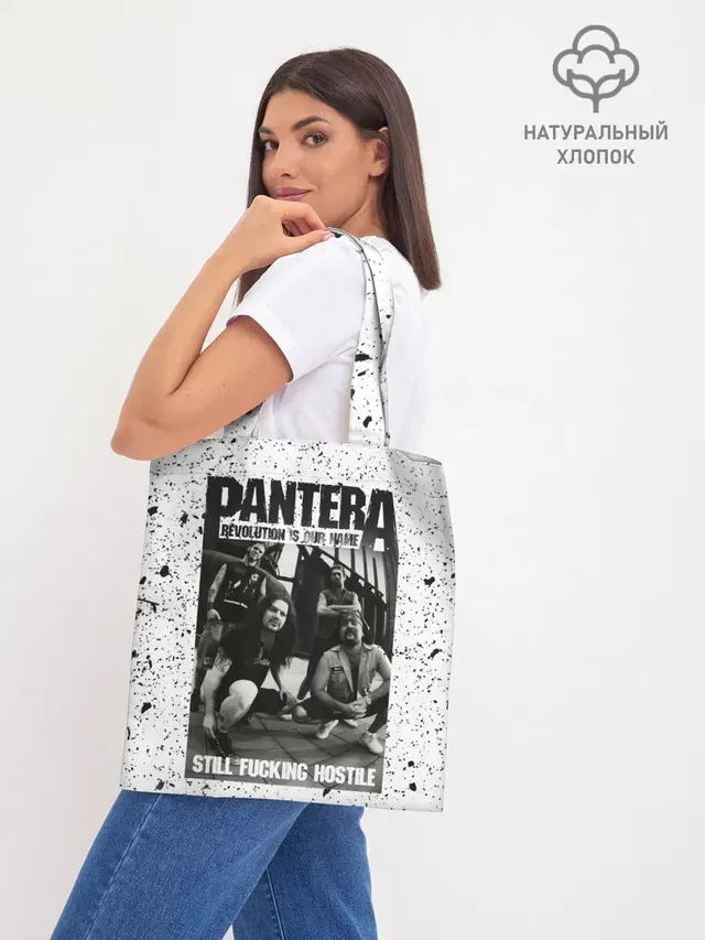 Шоппер базовый с принтом «Разный рок — Pantera»