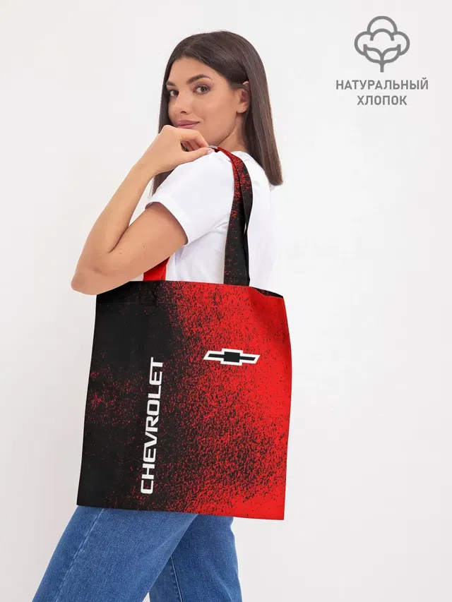 Шоппер базовый с принтом «Chevrolet»