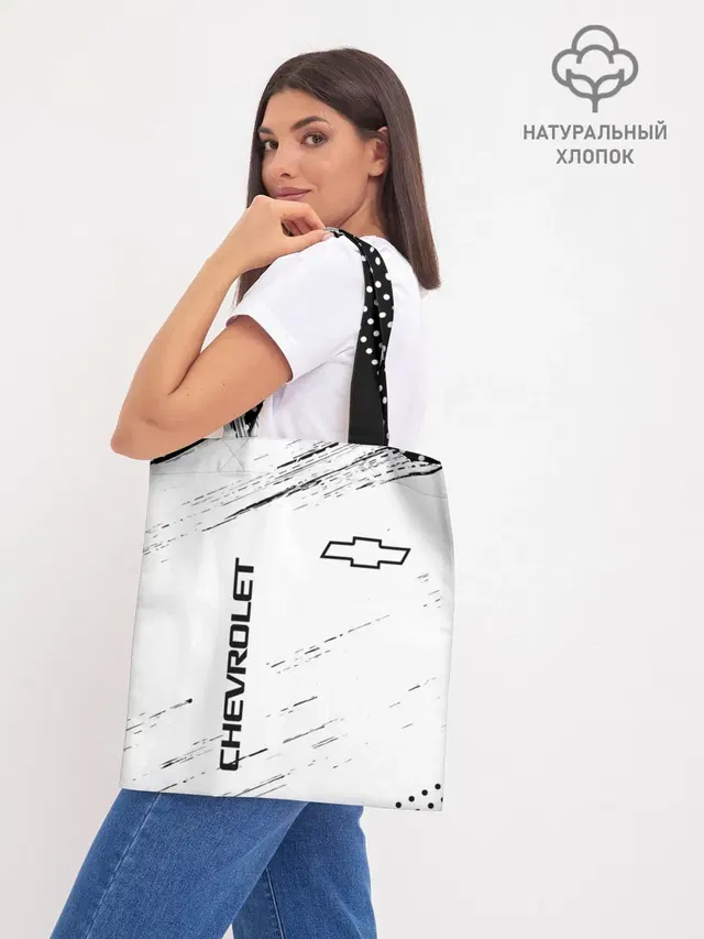 Шоппер базовый с принтом «Chevrolet»