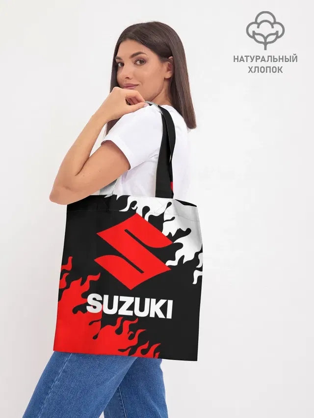 Шоппер базовый с принтом «Suzuki»