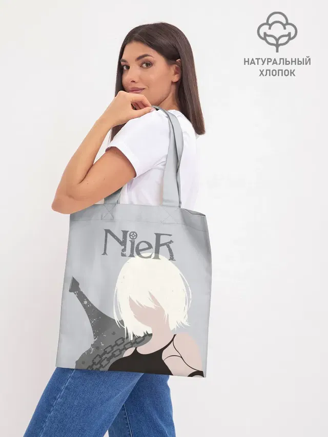 Шоппер базовый с принтом «NieR»