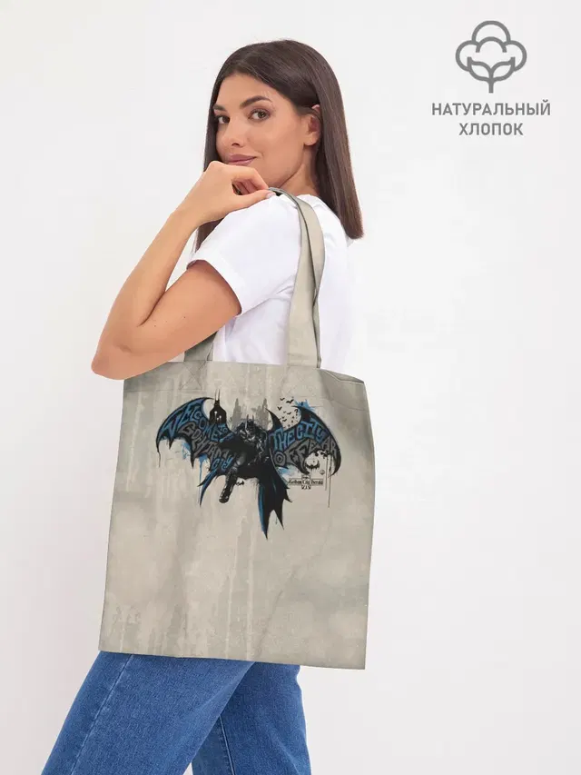 Шоппер базовый с принтом «Batman Arkham Knight»