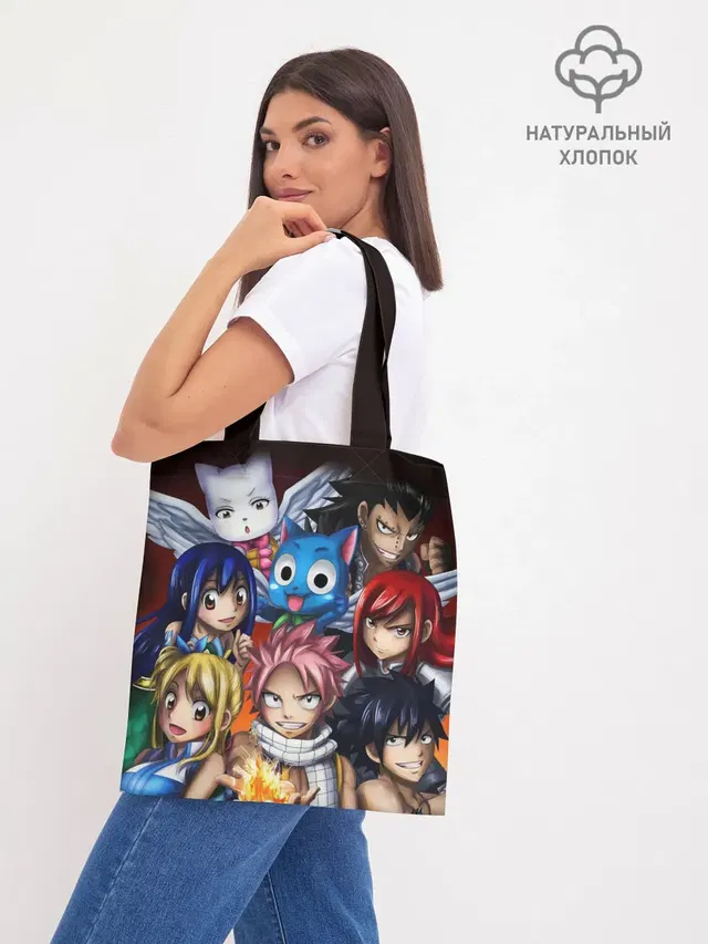 Шоппер базовый с принтом «Хвост Феи — Fairy Tail manga»