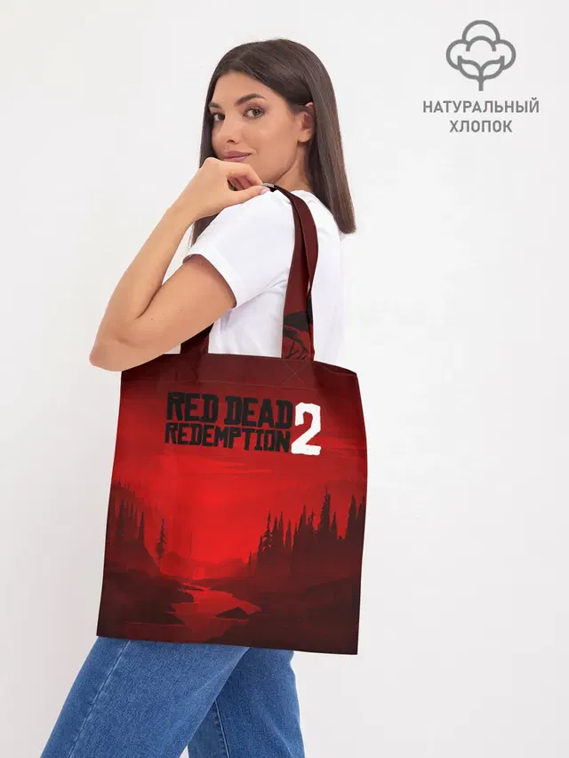 Шоппер базовый с принтом «River — Red Dead Redemption 2»
