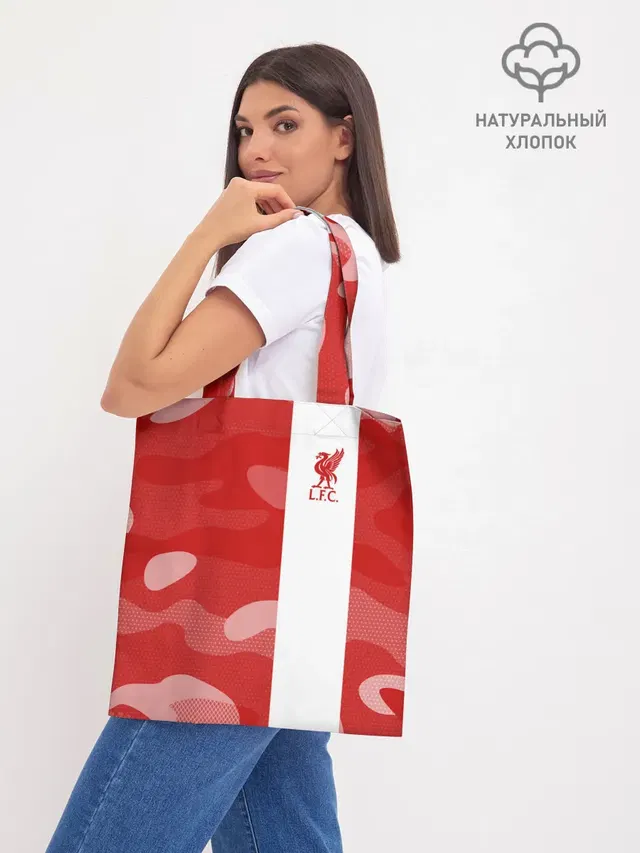 Шоппер базовый с принтом «Ливерпуль — Liverpool F.C.»
