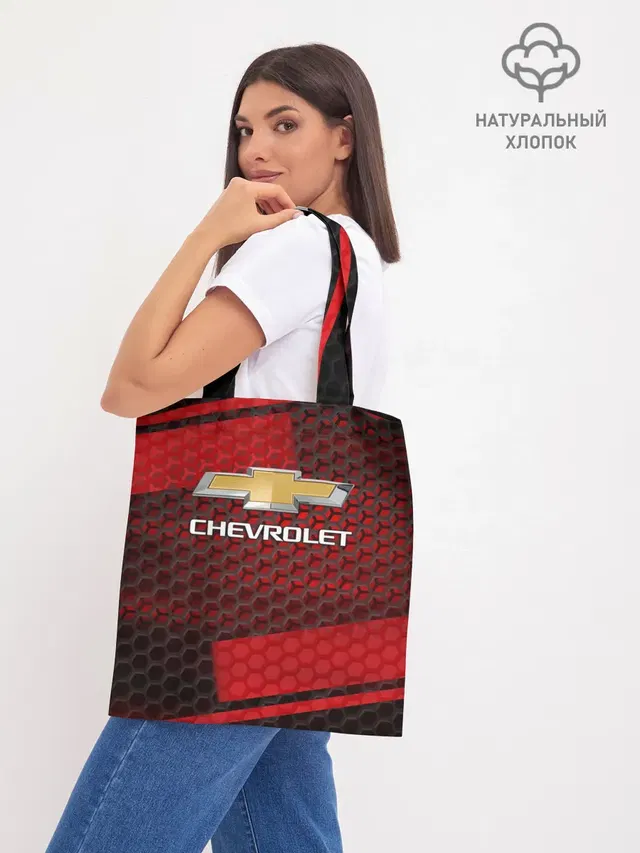 Шоппер базовый с принтом «Chevrolet»