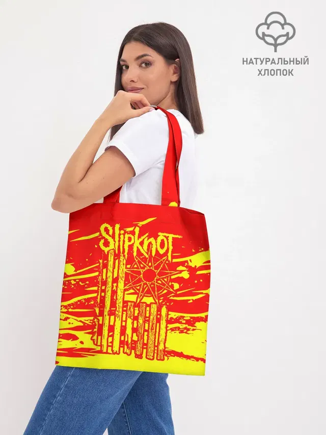 Шоппер базовый с принтом «Slipknot»