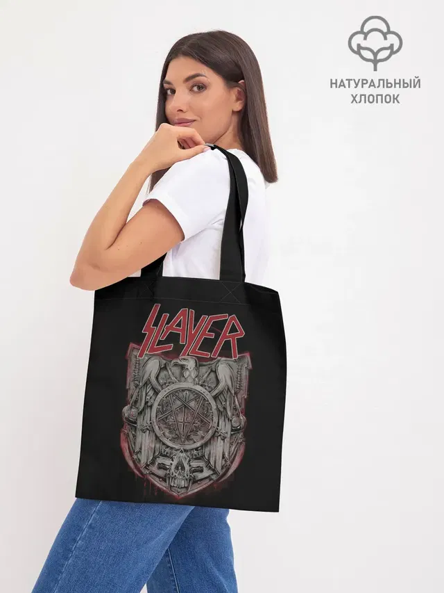 Шоппер базовый с принтом «Slayer — СЛЭЙЕР»
