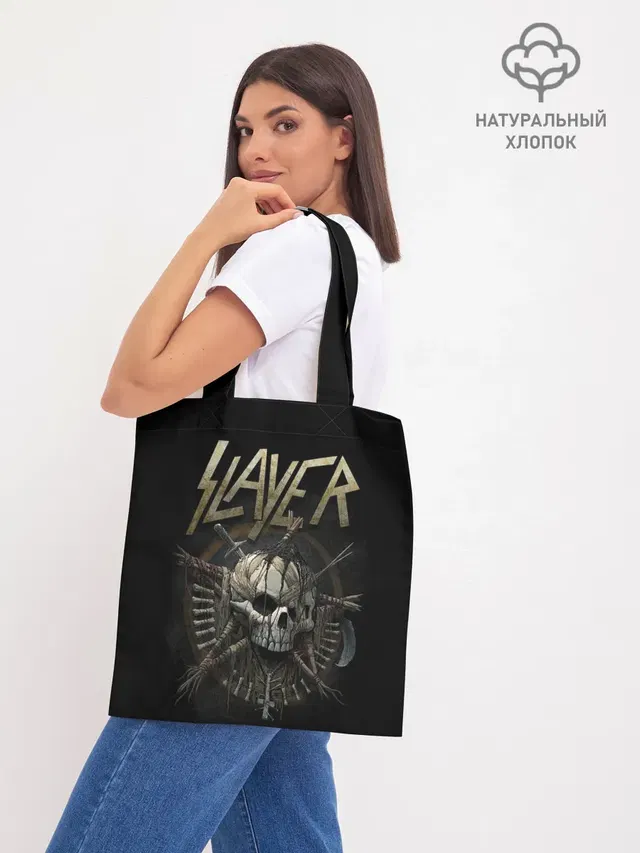 Шоппер базовый с принтом «Slayer»