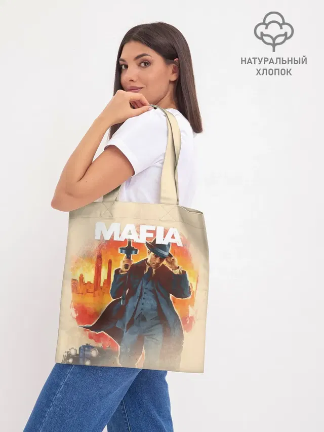 Шоппер базовый с принтом «Mafia»