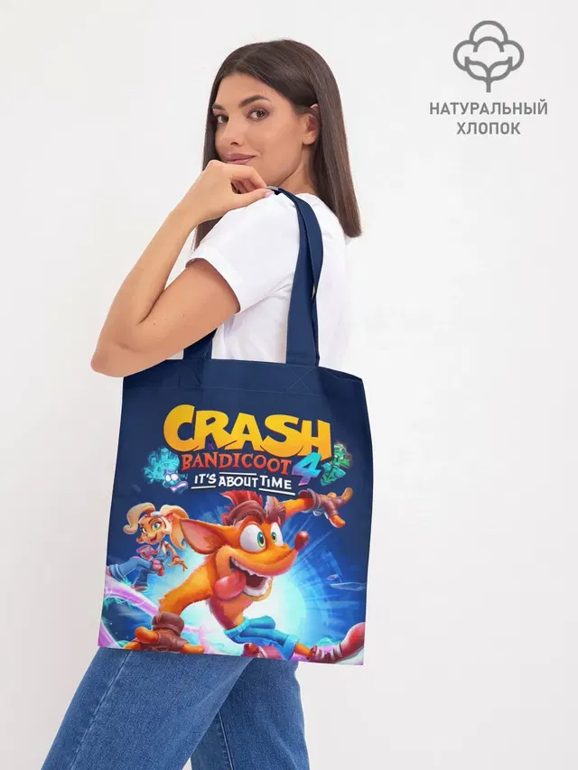 Шоппер базовый с принтом «Игры — Crash Bandicoot»