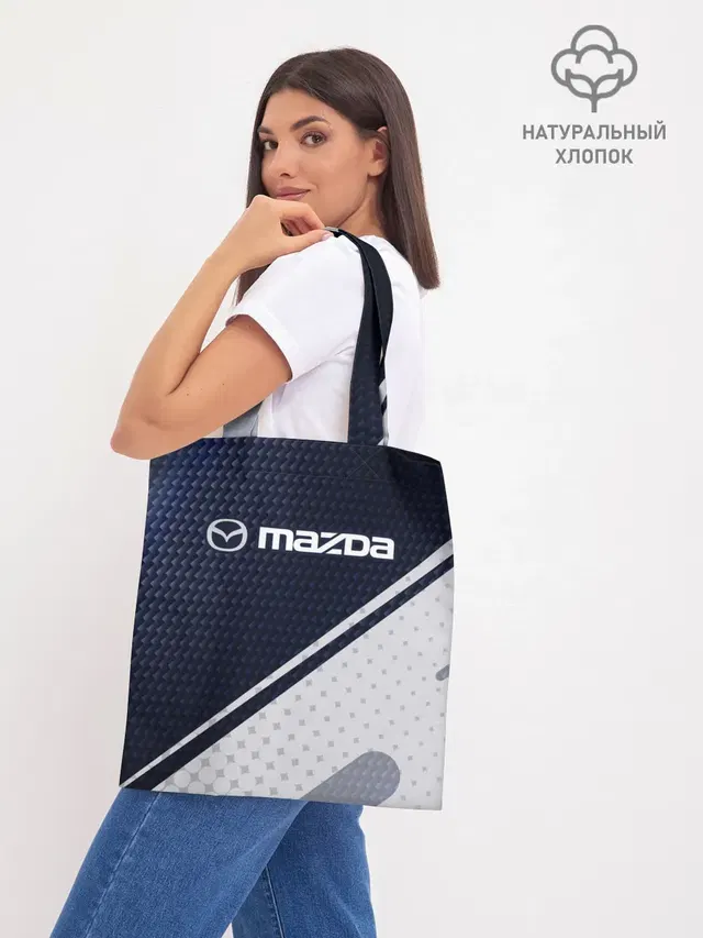 Шоппер базовый с принтом «Mazda»