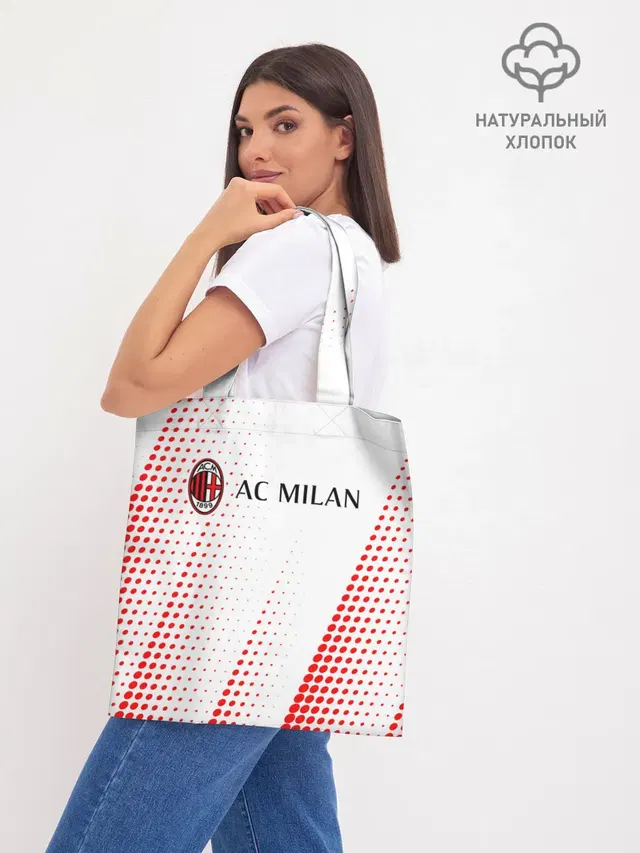 Шоппер базовый с принтом «Милан — AC MILAN»