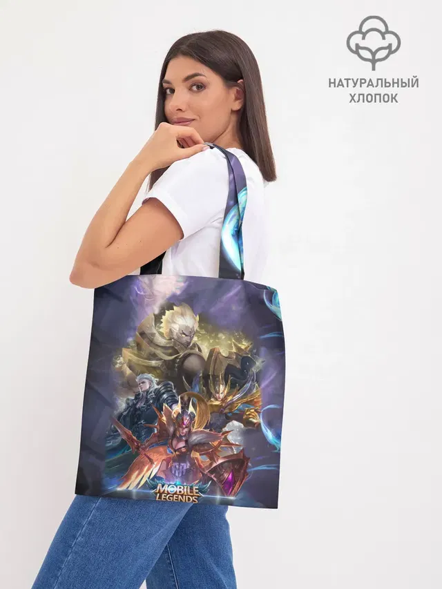 Шоппер базовый с принтом «Mobile Legends: Bang Bang»