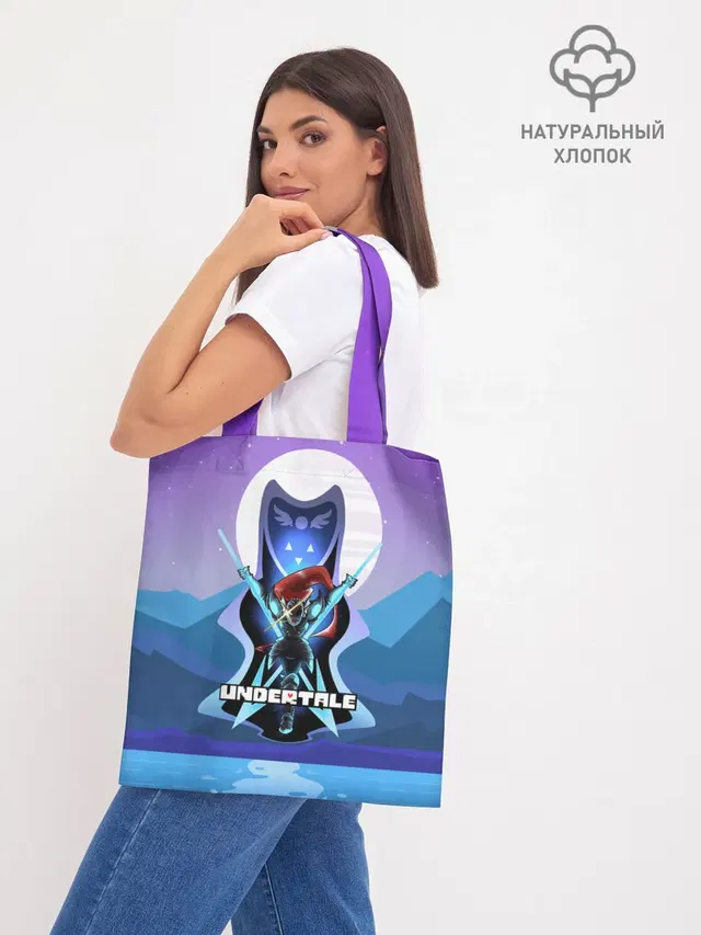 Шоппер базовый с принтом «Undyne the Undying»