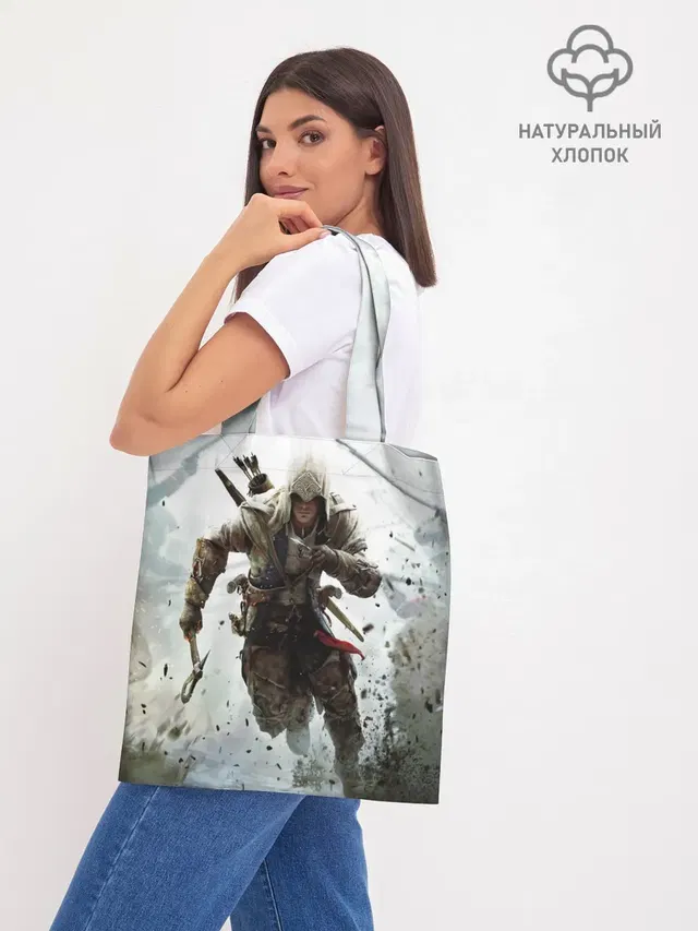 Шоппер базовый с принтом «ASSASSINS CREED — Assassin’s Creed 3»