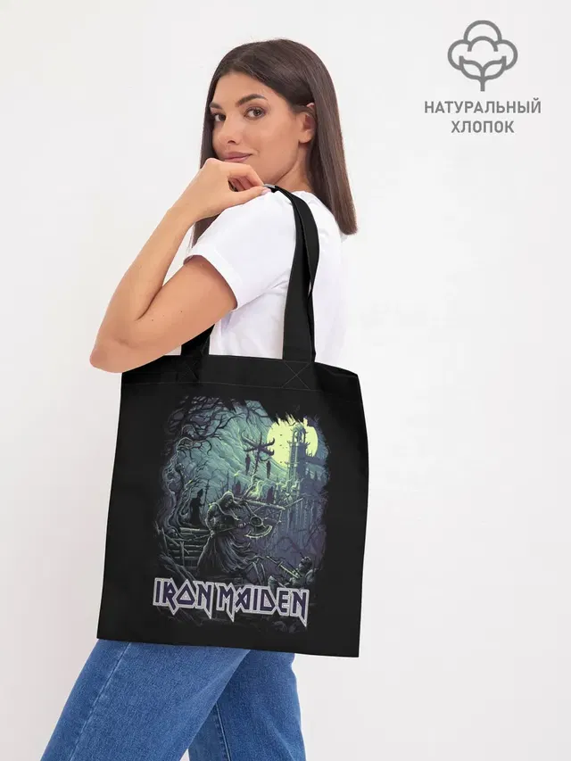 Шоппер базовый с принтом «Iron Maiden»