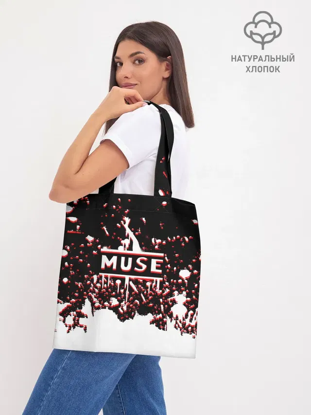 Шоппер базовый с принтом «Muse»