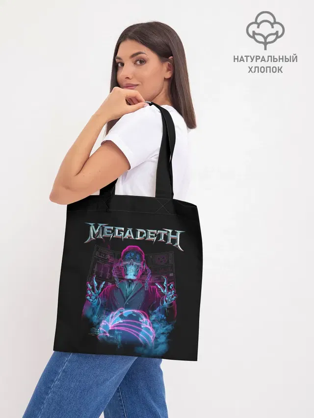 Шоппер базовый с принтом «Megadeth»