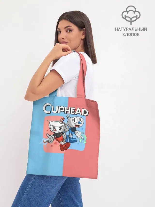 Шоппер базовый с принтом «Caphead»