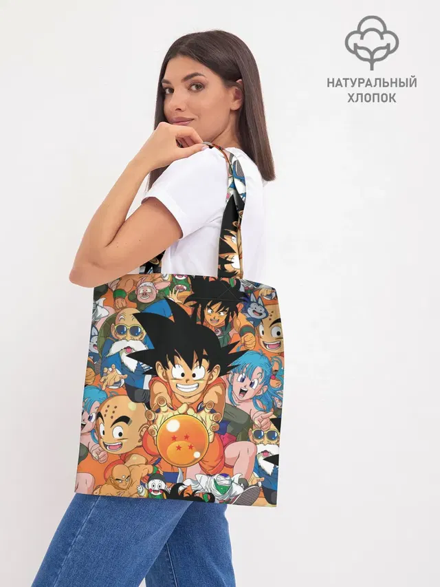 Шоппер базовый с принтом «Goku»