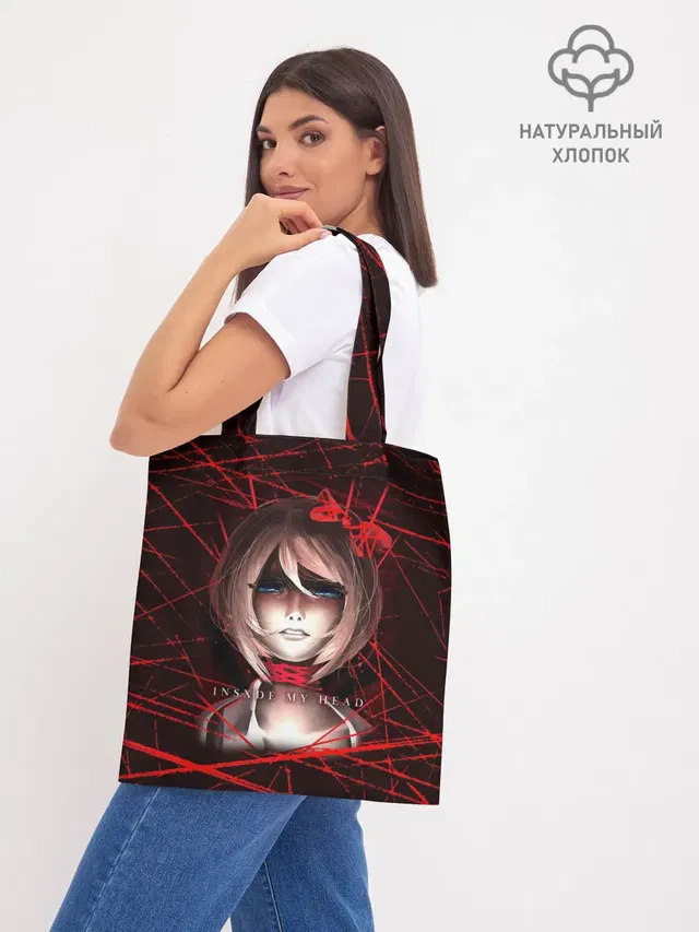 Шоппер базовый с принтом «Literature Club Саёри»