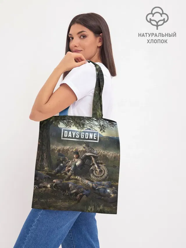 Шоппер базовый с принтом «Разные игры — Days gone Дикон и толпа фриков»