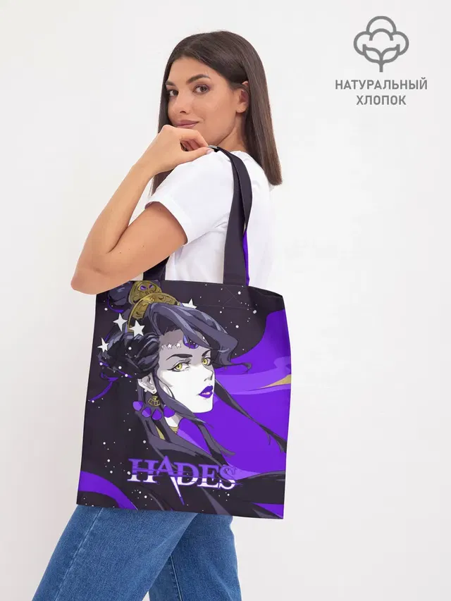 Шоппер базовый с принтом «Hades Nyx»