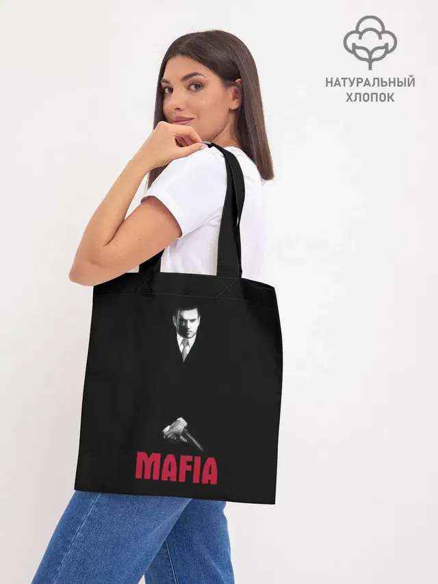 Шоппер базовый с принтом «Mafia — Томас Анжело»