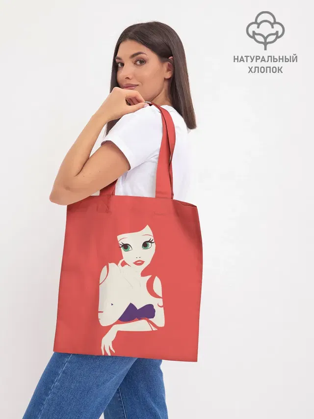 Шоппер базовый с принтом «Русалочка — Ariel the Mermaid»