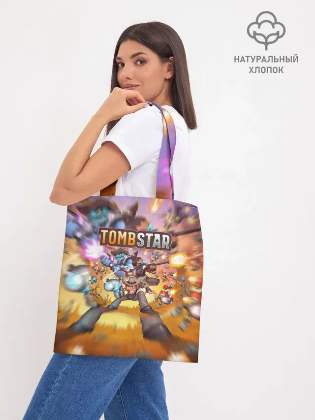 Шоппер базовый с принтом «TombStar ТомбСтар»