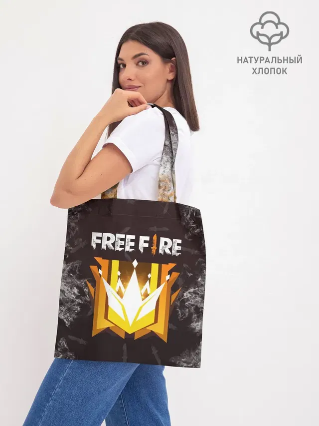 Шоппер базовый с принтом «Garena Free Fire — Free Fire — Фри фаер»