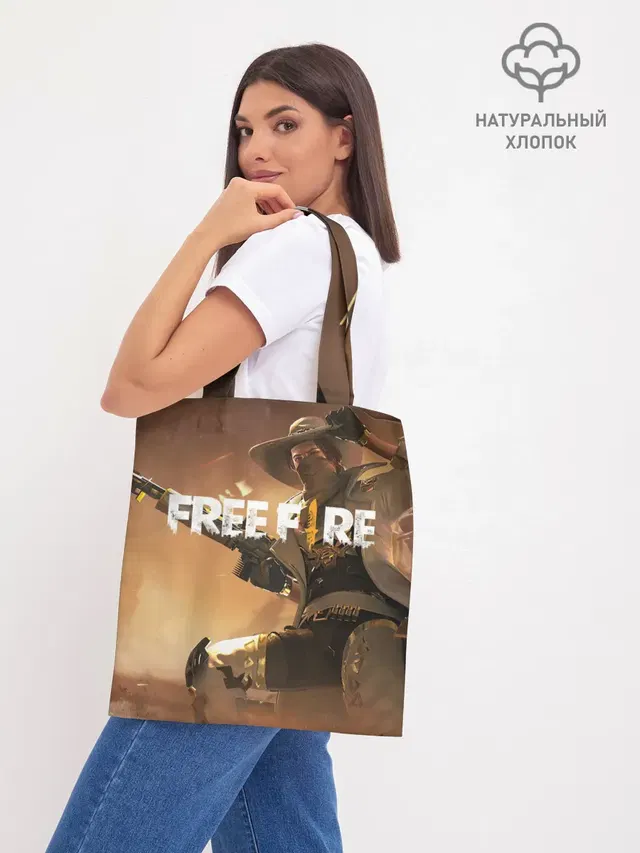 Шоппер базовый с принтом «Cowboy — FREE FIRE»