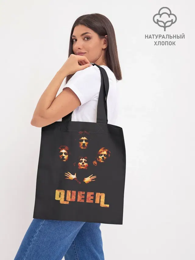 Шоппер базовый с принтом «Queen»