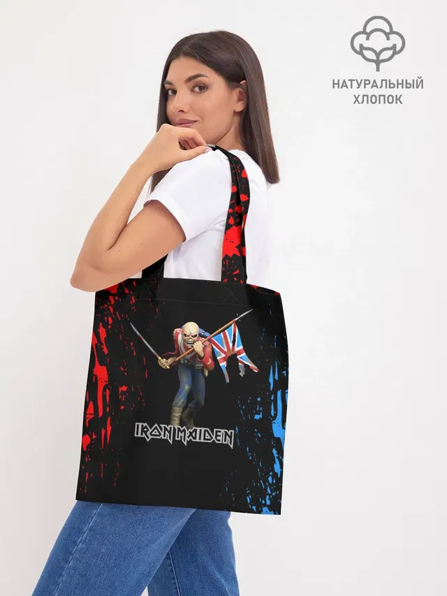 Шоппер базовый с принтом «Iron Maiden — АЙРОН МЕЙДЕН»