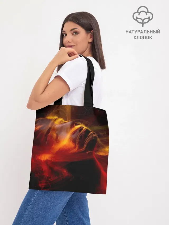 Шоппер базовый с принтом «Другие — Fire Girl»