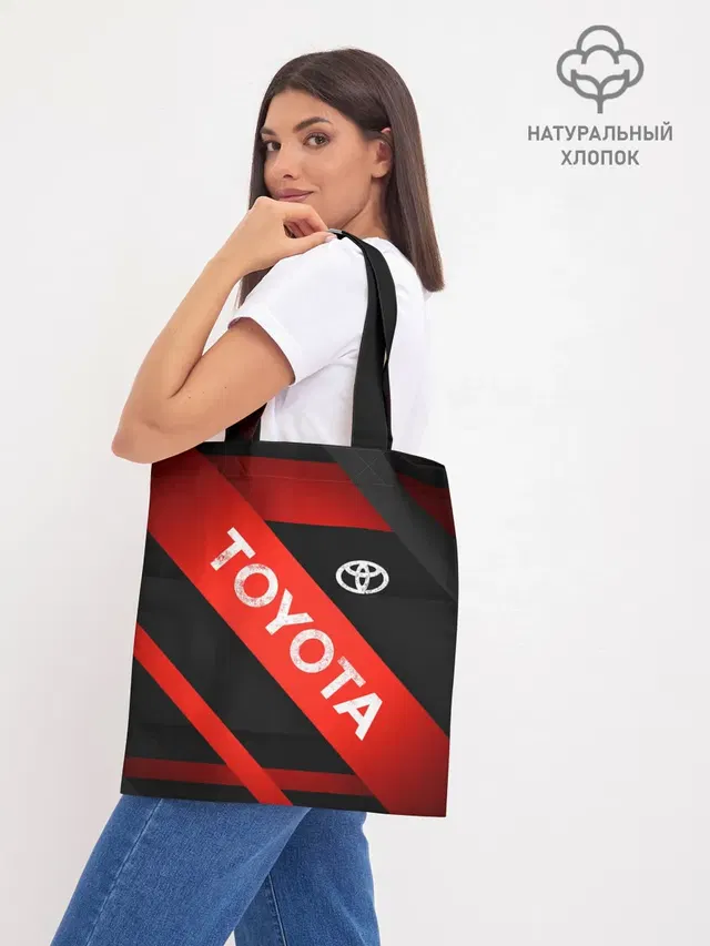 Шоппер базовый с принтом «Тойота — TOYOTA LINES»