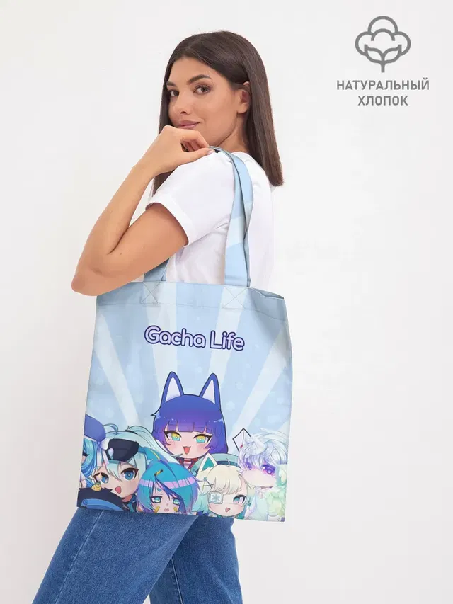 Шоппер базовый с принтом «Gacha Club — Gacha Club Character»