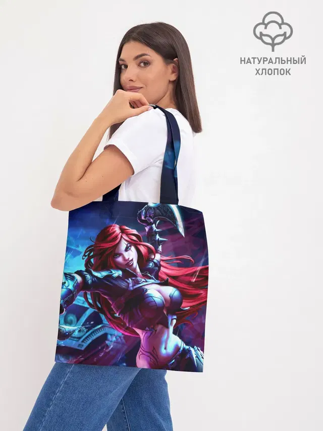 Шоппер базовый с принтом «Катарина League of legends»