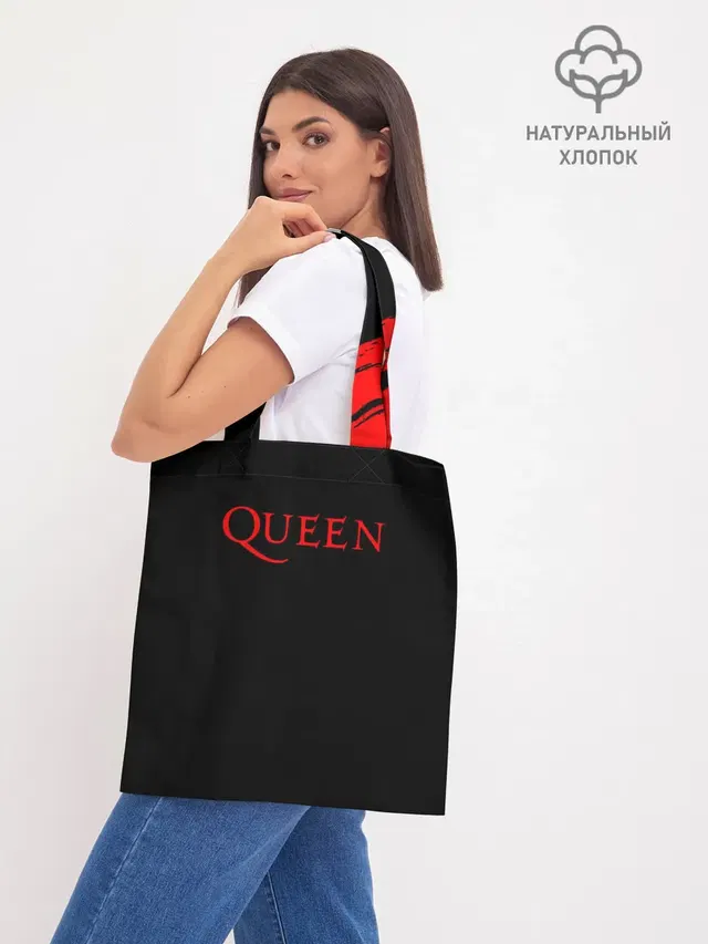 Шоппер базовый с принтом «Queen»