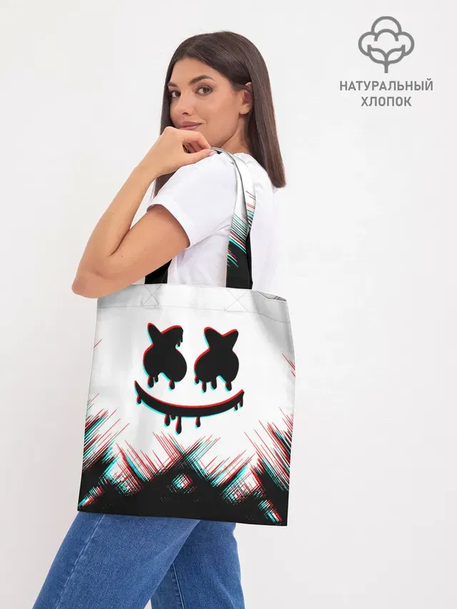 Шоппер базовый с принтом «Marshmello — MARSHMELLO HALLOWEEN.»