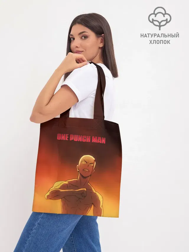 Сайтама в огне One Punch-Man