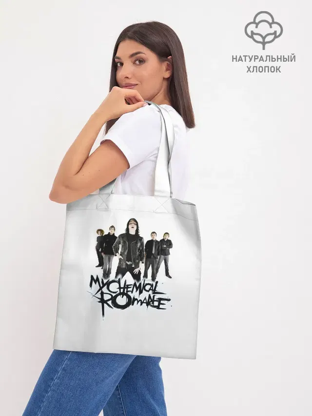 Шоппер базовый с принтом «My Chemical Romance — Участники группы My Chemical Romance»