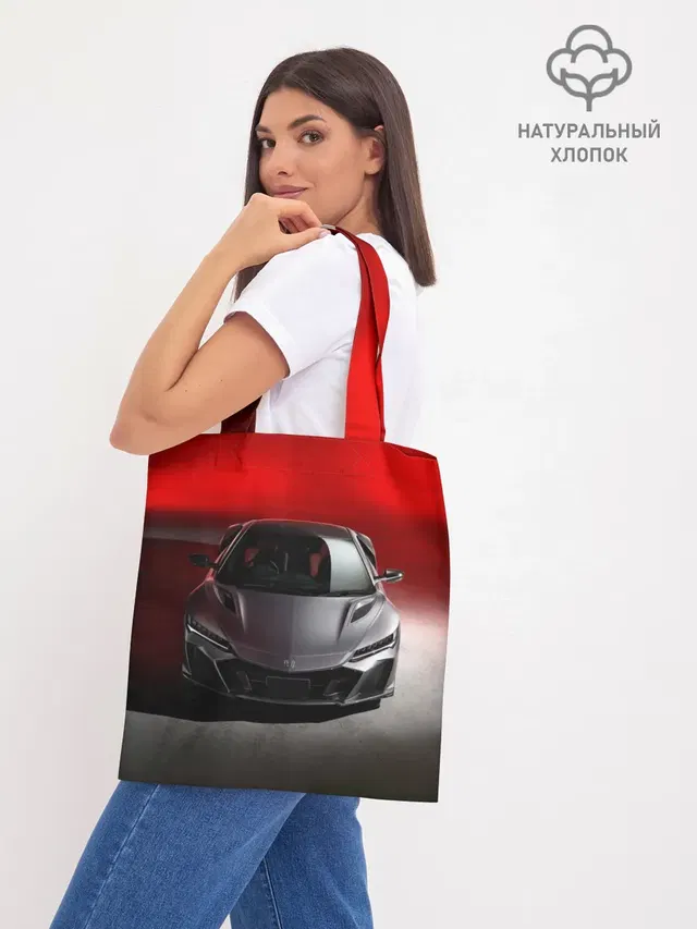 Шоппер базовый с принтом «Honda — HONDA NSX»