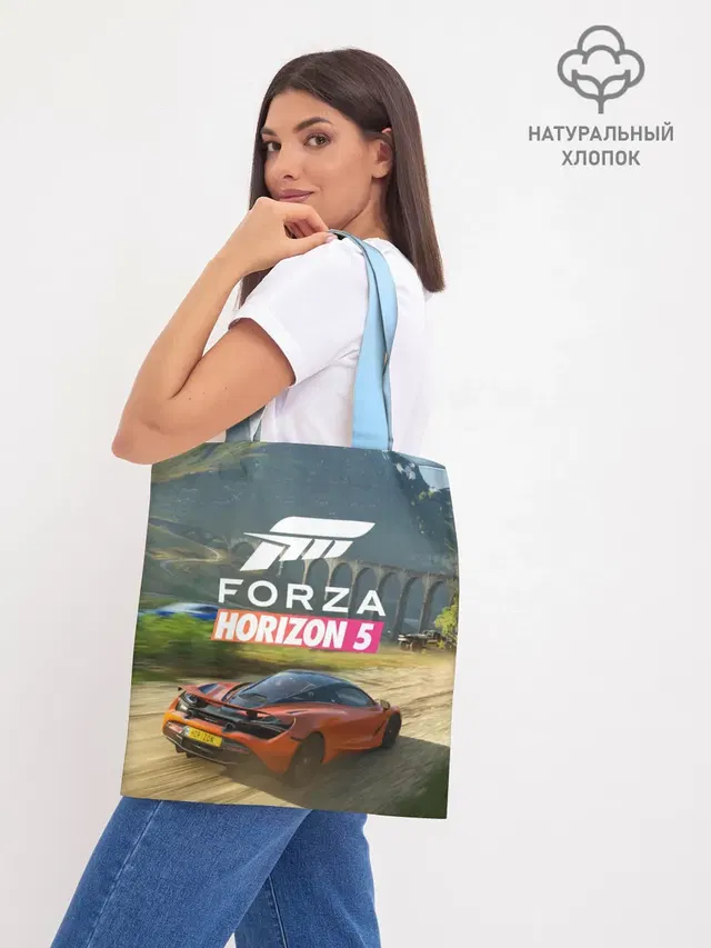 Шоппер базовый с принтом «Forza Horizon — Forza Horizon 5, игра»