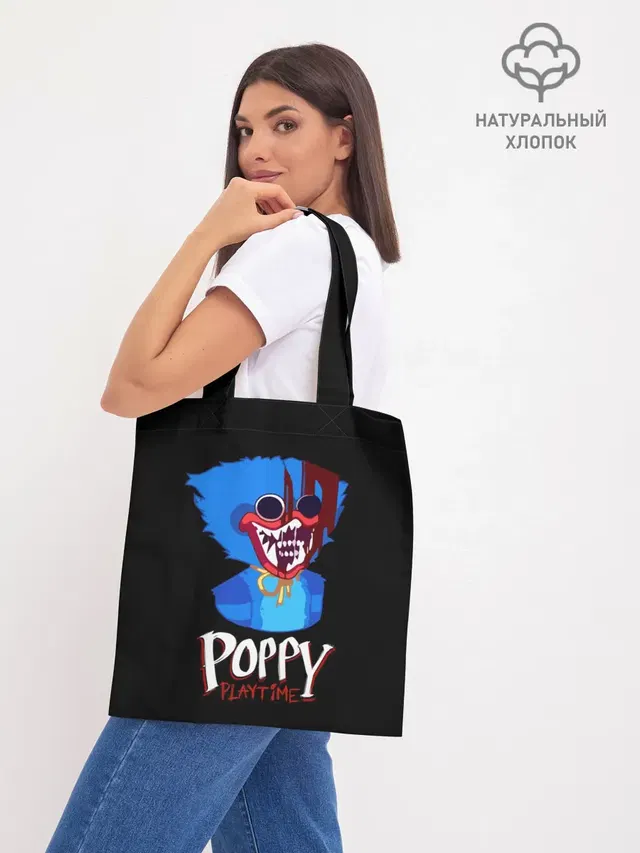 Шоппер базовый с принтом «Poppy Playtime — Poppy Playtime, Huggy Wuggy»