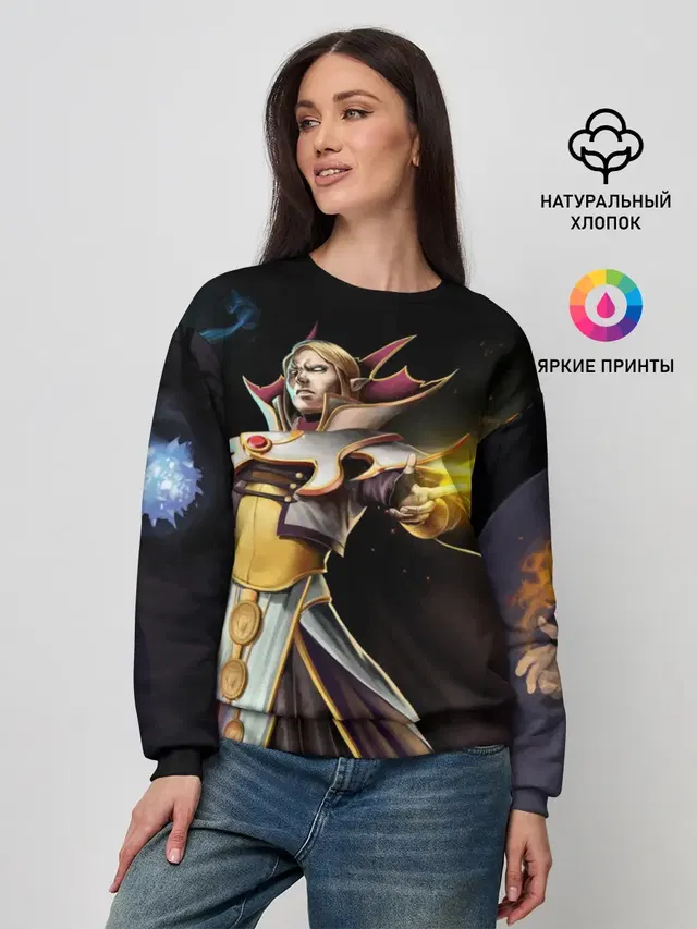 Женский свитшот с принтом «Dota2 — Invoker»