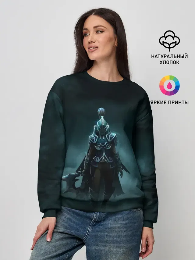 Женский свитшот с принтом «Dota2 — Dota 2 Phantom Assasin»