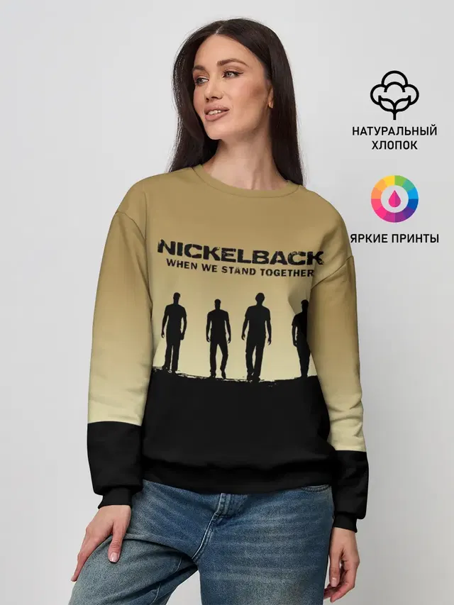 Женский свитшот с принтом «Nickelback»